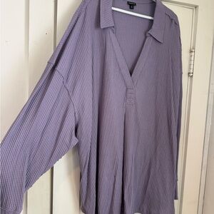 Torrid Lavender Waffle Knit Top NWOT